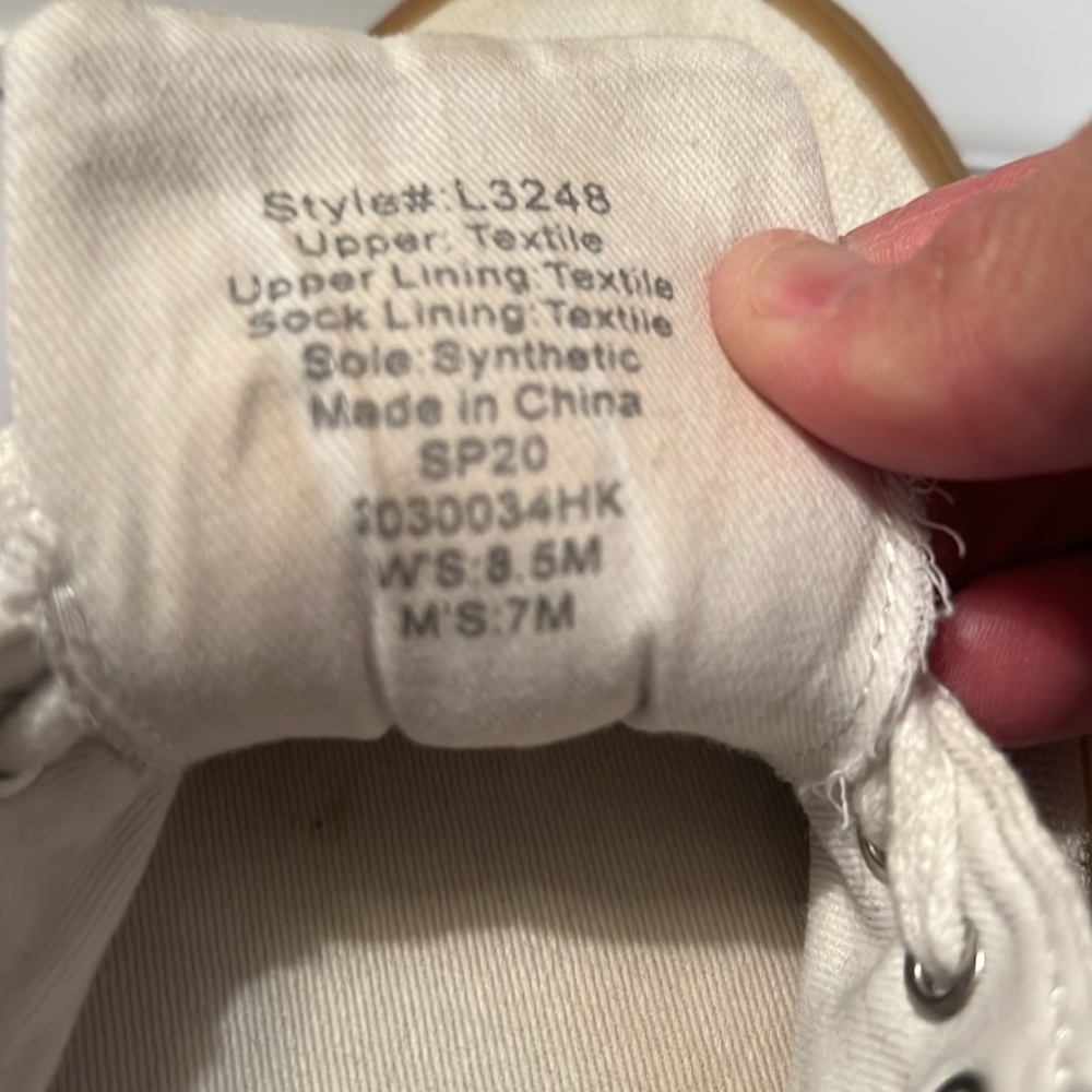 Madewell White Canvas Sneakers with Gum Sole - Picture 6 of 6